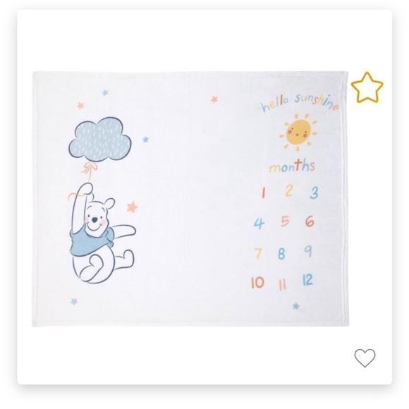 Disney Baby Milestone Blanket Winnie the Pooh - Picture 3 of 10